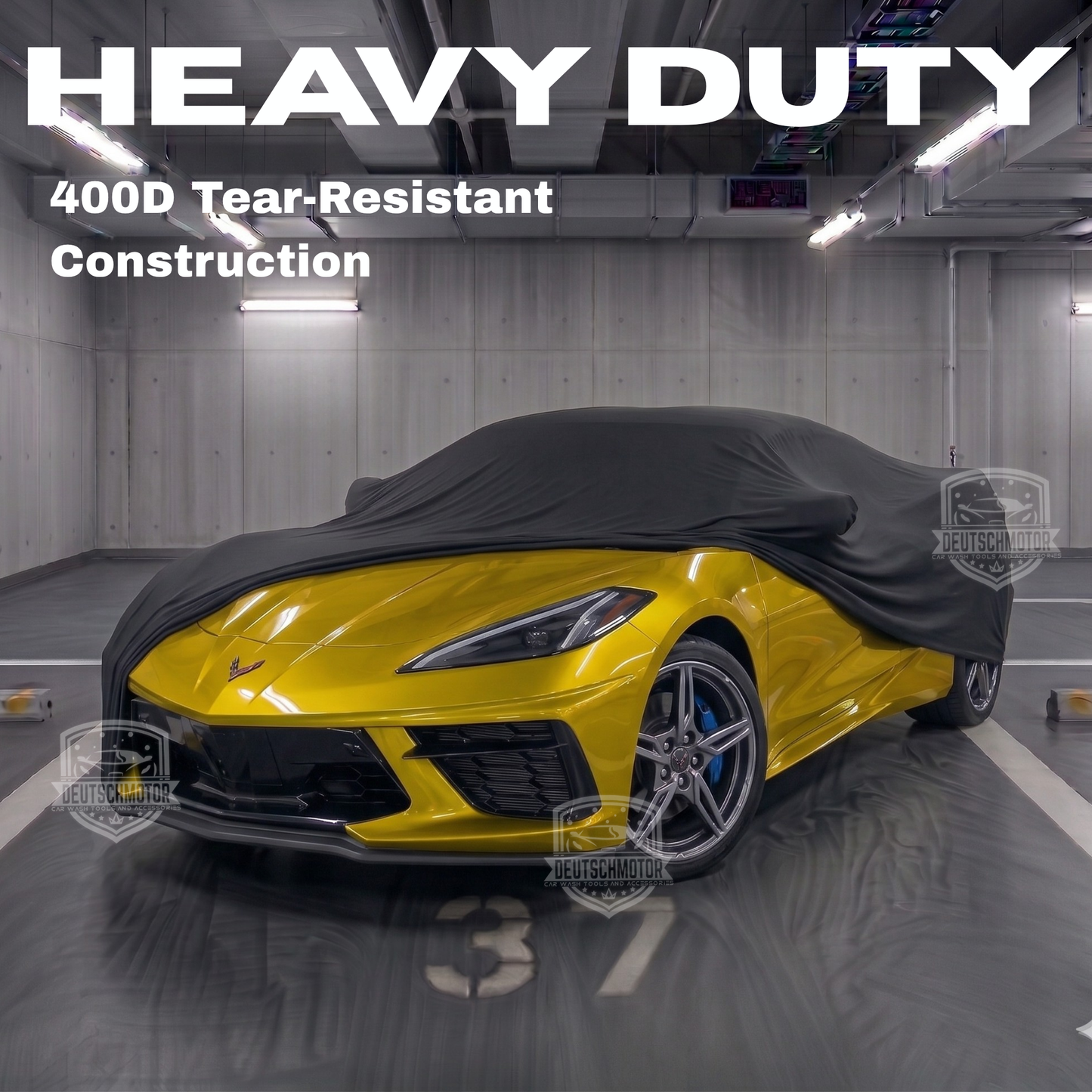 Corvette C8 outdoor All Weather Protection Sun UV dust car Cover Land Rover Outdoor Exterior Full Size - Deutschmotor