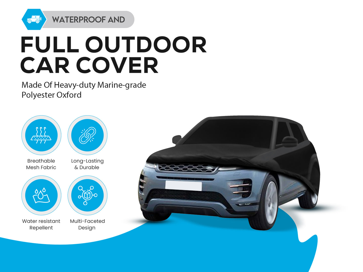 Range Rover all Evoque model car cover black protection rain dust paint