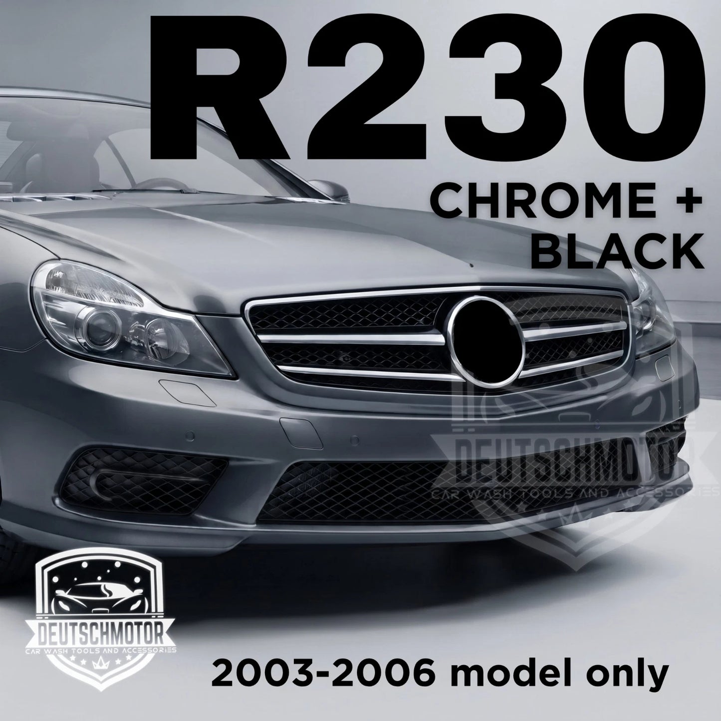 for Mercedes R230 SL500 SL55 Grille front Grill black + chrome 2003-2006 SL63
