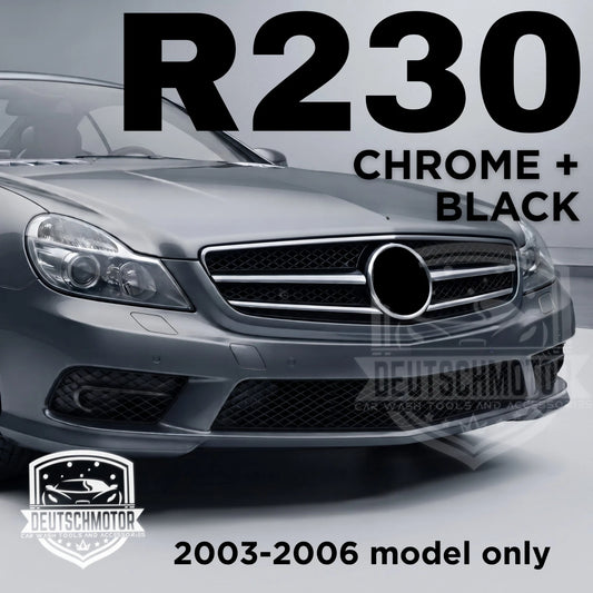 for Mercedes R230 SL500 SL55 Grille front Grill black + chrome 2003-2006 SL63