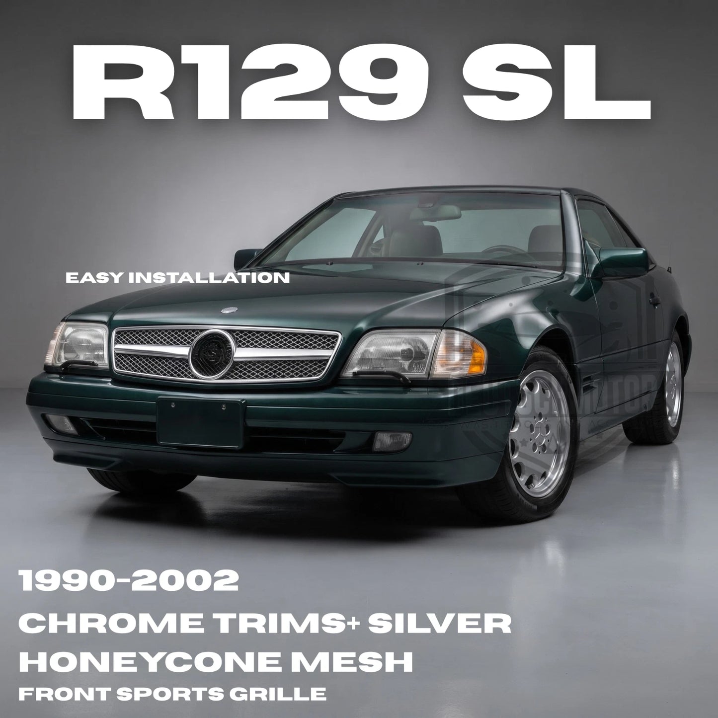 for Mercedes R129 1990-2002 SL500 SL320 silver 1 Fin chrome Must go, last 2