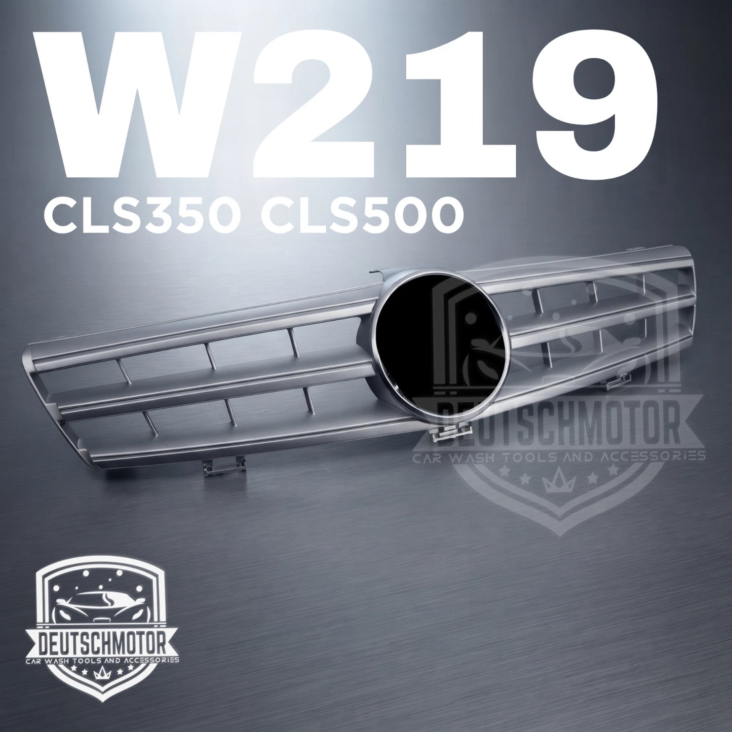 Mercedes W219 CLS500 CLS600 CLS Grille Grill 3 Fins 2008 2007 2006 Silver