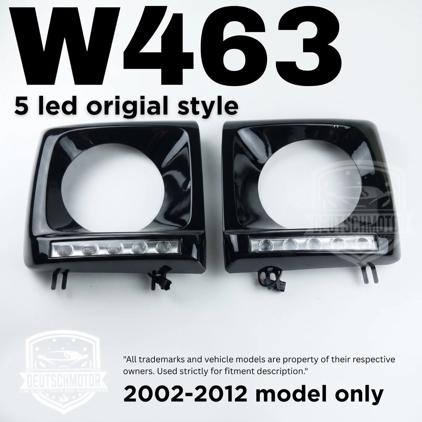 For Mercedes W463 G-Class Headlight Covers Day Time Running Lights 2002 G55 ECE