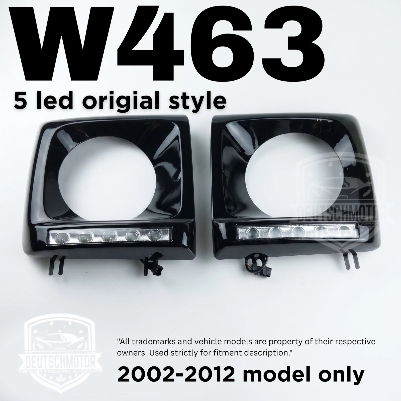 For Mercedes W463 G-Class Headlight Covers Day Time Running Lights 2002 G55 ECE