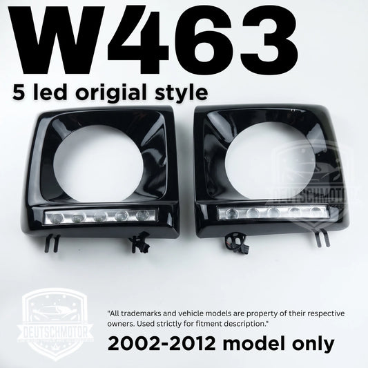 For Mercedes W463 G-Class Headlight Covers Day Time Running Lights 2002 G55 ECE