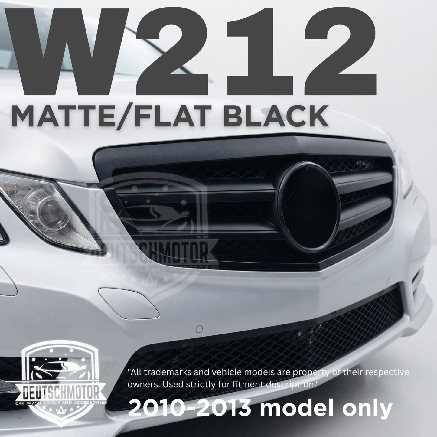 for Mercedes w212 E350 E550 E63 front black grille 2010-2013 matte flat paint