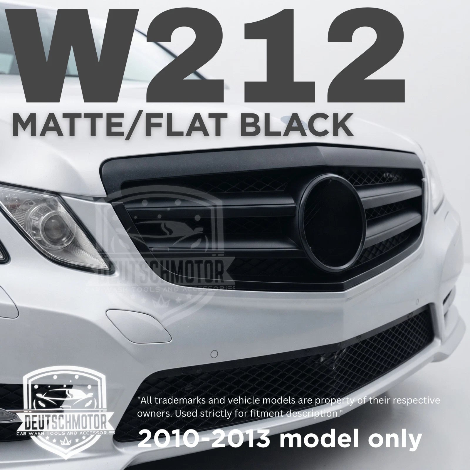 for Mercedes w212 E350 E550 E63 front black grille 2010-2013 matte flat paint