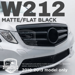 for Mercedes w212 E350 E550 E63 front black grille 2010-2013 matte flat paint