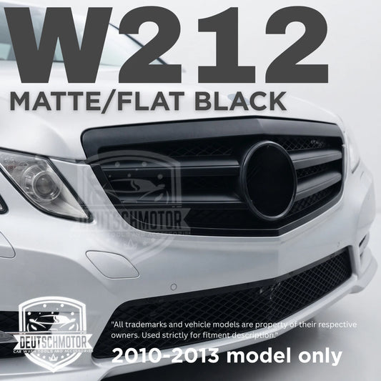 for Mercedes w212 E350 E550 E63 front black grille 2010-2013 matte flat paint