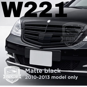 for Mercedes w221 S350 S550 S63 S65 grille matte black S-class 2010-2013