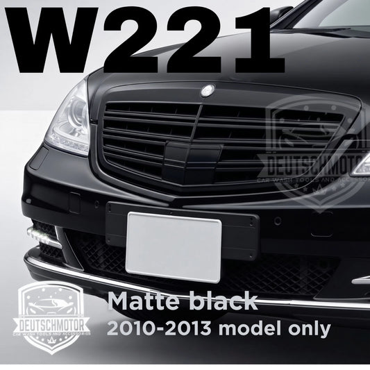 for Mercedes w221 S350 S550 S63 S65 grille matte black S-class 2010-2013