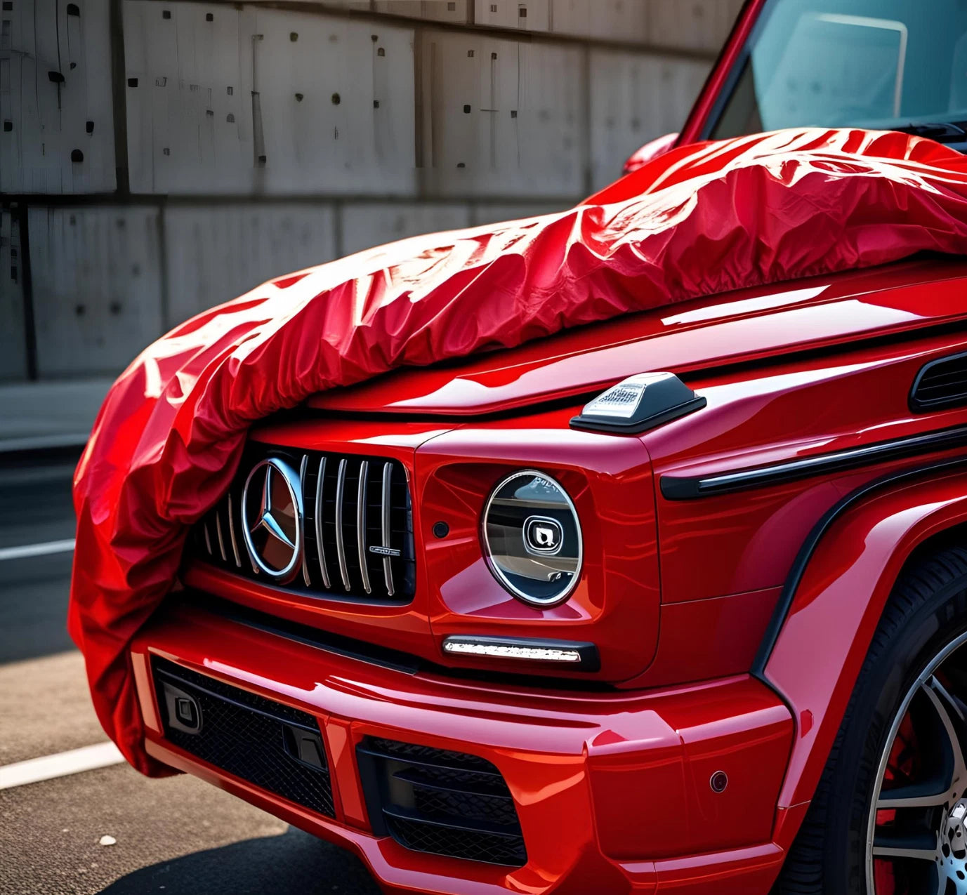 Semi custom outdoor car Cover for Ferrari California 2008-2017 red Waterproof
