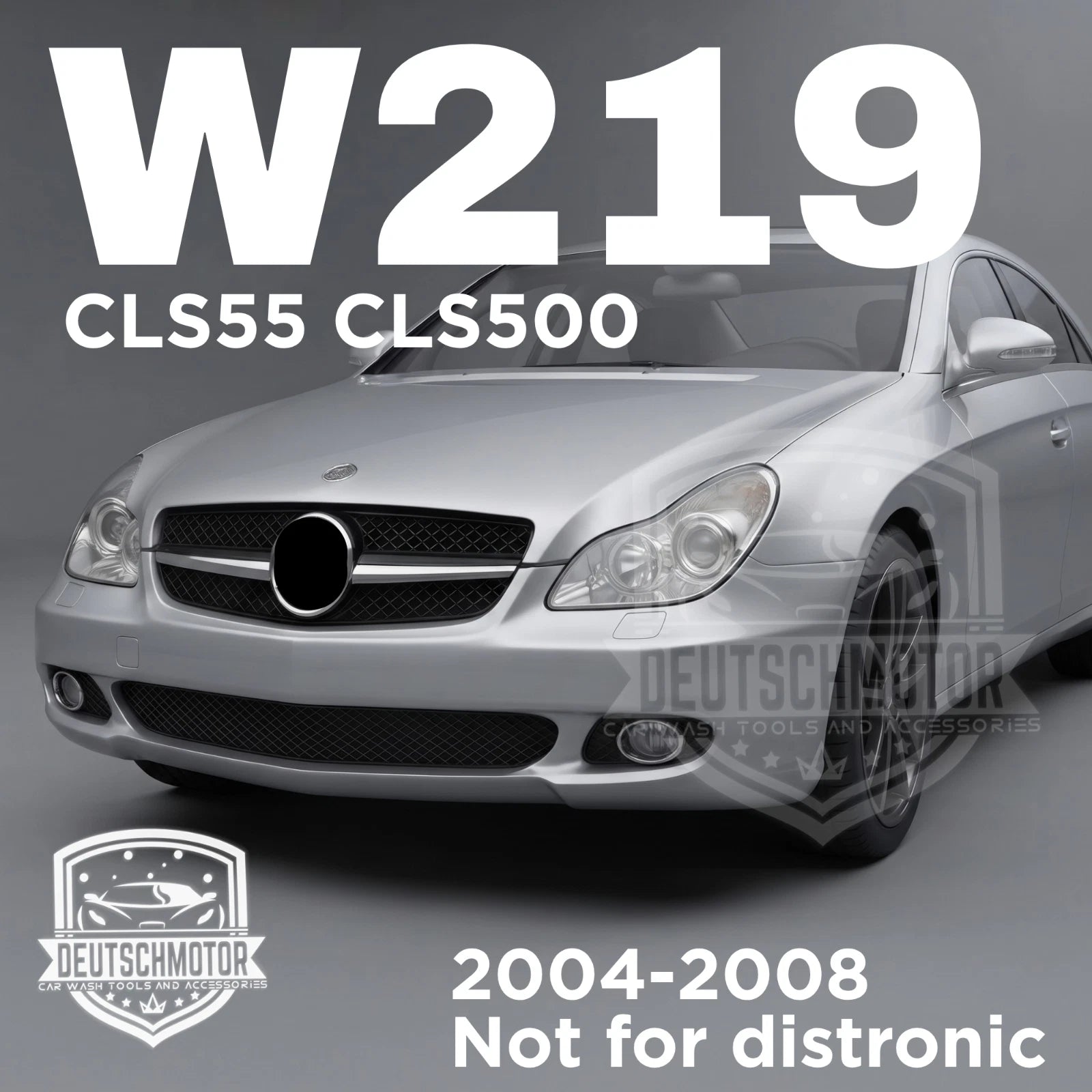 Mercedes W219 CLS55 CLS500 CLS Grille Grill 1 Fins 2004-2008 black chrome fin
