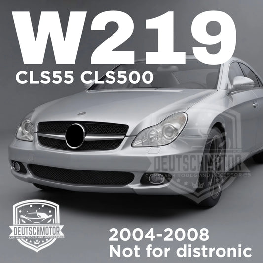 Mercedes W219 CLS55 CLS500 CLS Grille Grill 1 Fins 2004-2008 black chrome fin