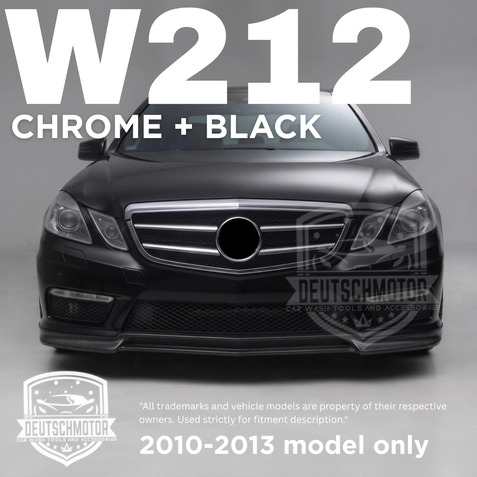 for Mercedes w212 E350 E550 E63 front grille Chrome E-class 2010-2013 black DTR