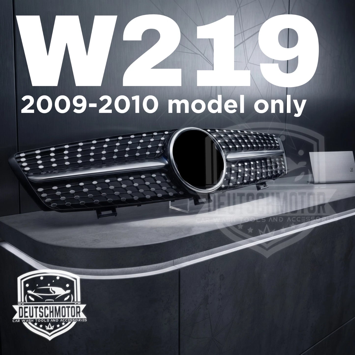 For Mercedes W219 Diamond CLS500 CLS350 CLS Grille Grill 2009 2010 black