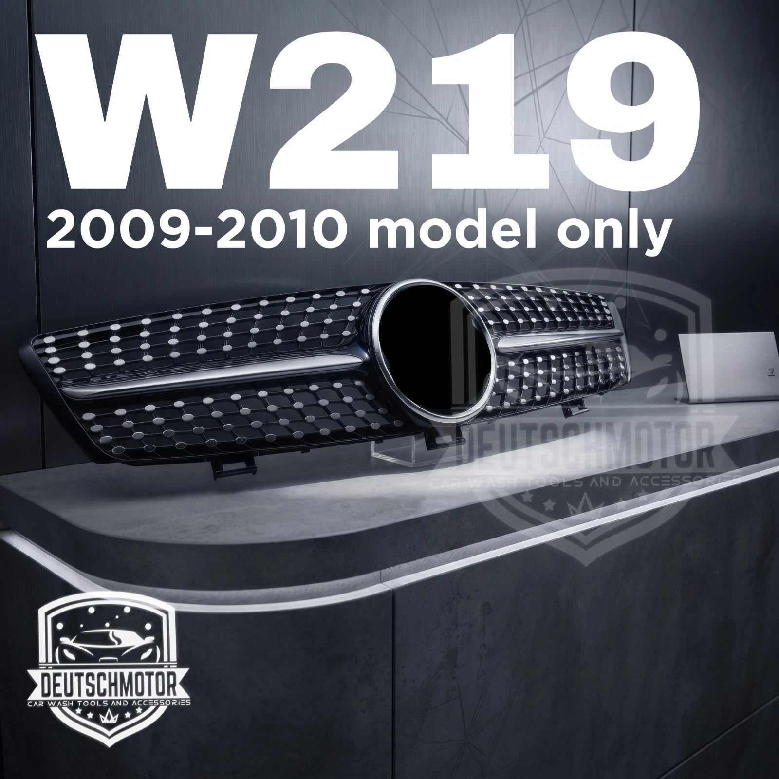 For Mercedes W219 Diamond CLS500 CLS350 CLS Grille Grill 2009 2010 black