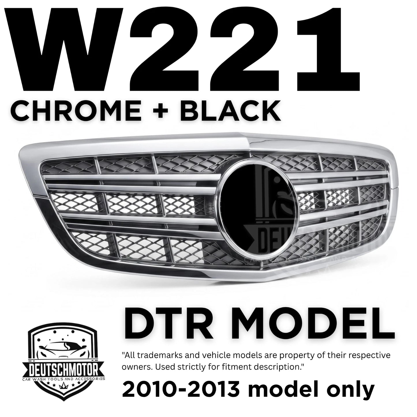 for Mercedes w221 S600 S550 S63 S65 front grille Chrome S-class 2010-2013 DTR