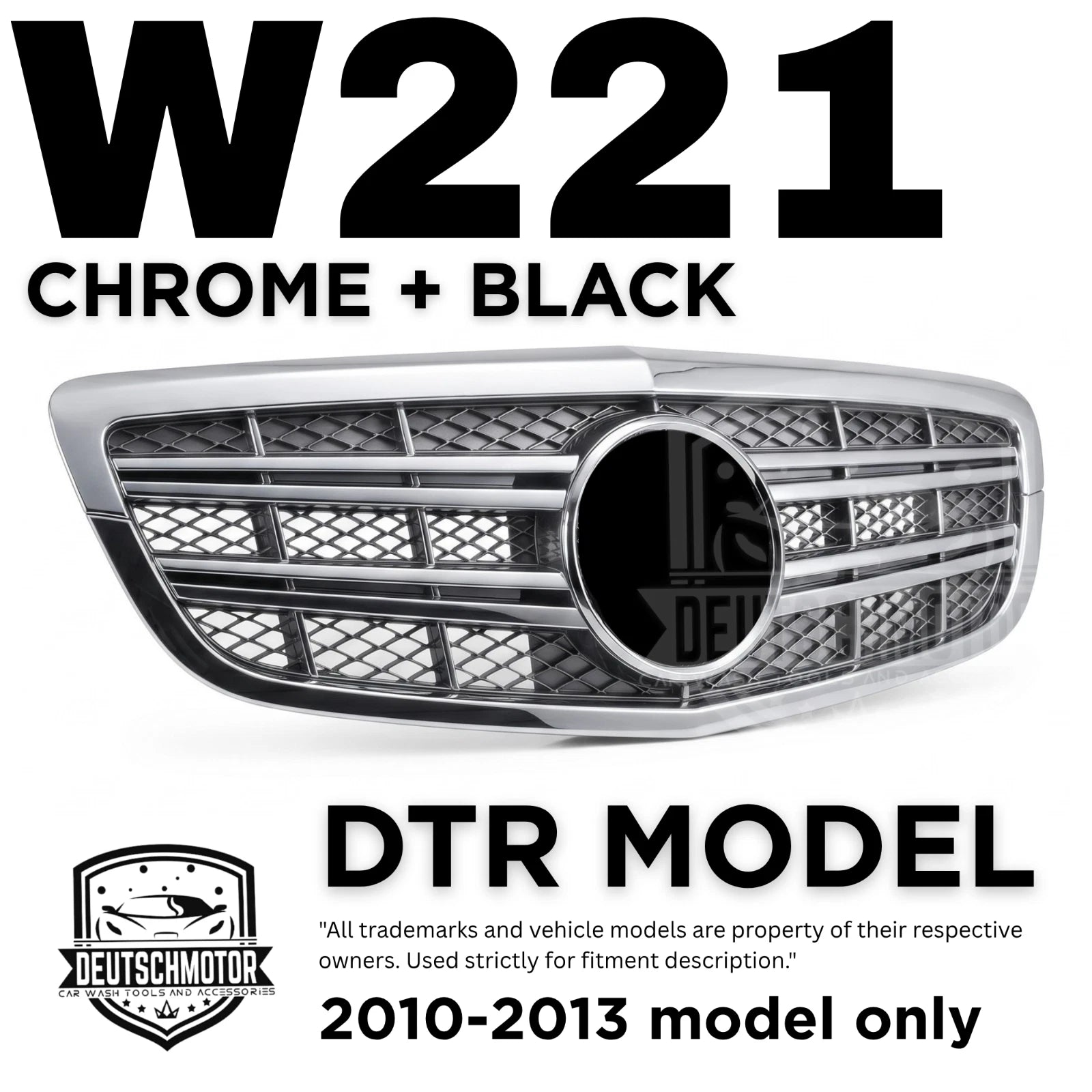 for Mercedes w221 S600 S550 S63 S65 front grille Chrome S-class 2010-2013 DTR