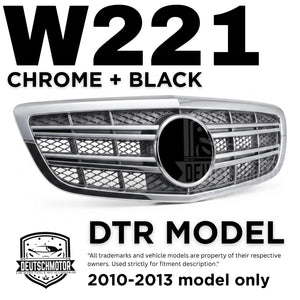 for Mercedes w221 S600 S550 S63 S65 front grille Chrome S-class 2010-2013 DTR