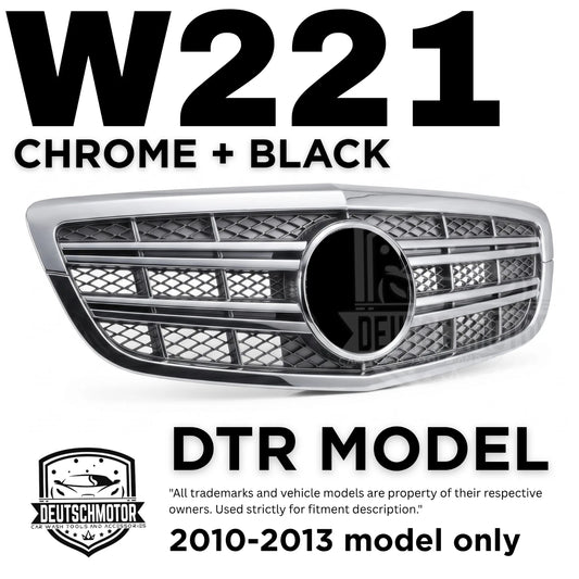 for Mercedes w221 S600 S550 S63 S65 front grille Chrome S-class 2010-2013 DTR