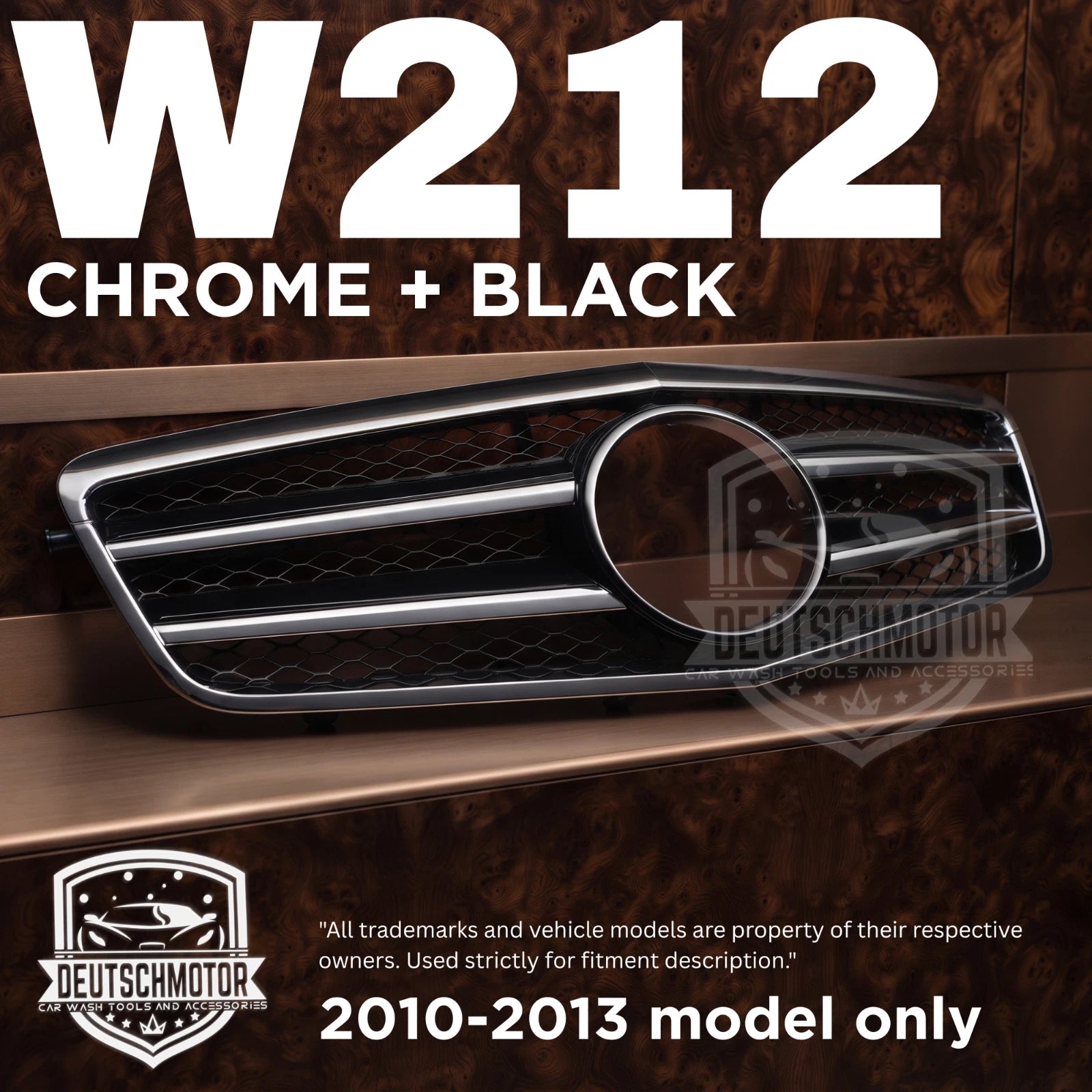for Mercedes w212 E350 E550 E63 front grille Chrome E-class 2010-2013 black DTR