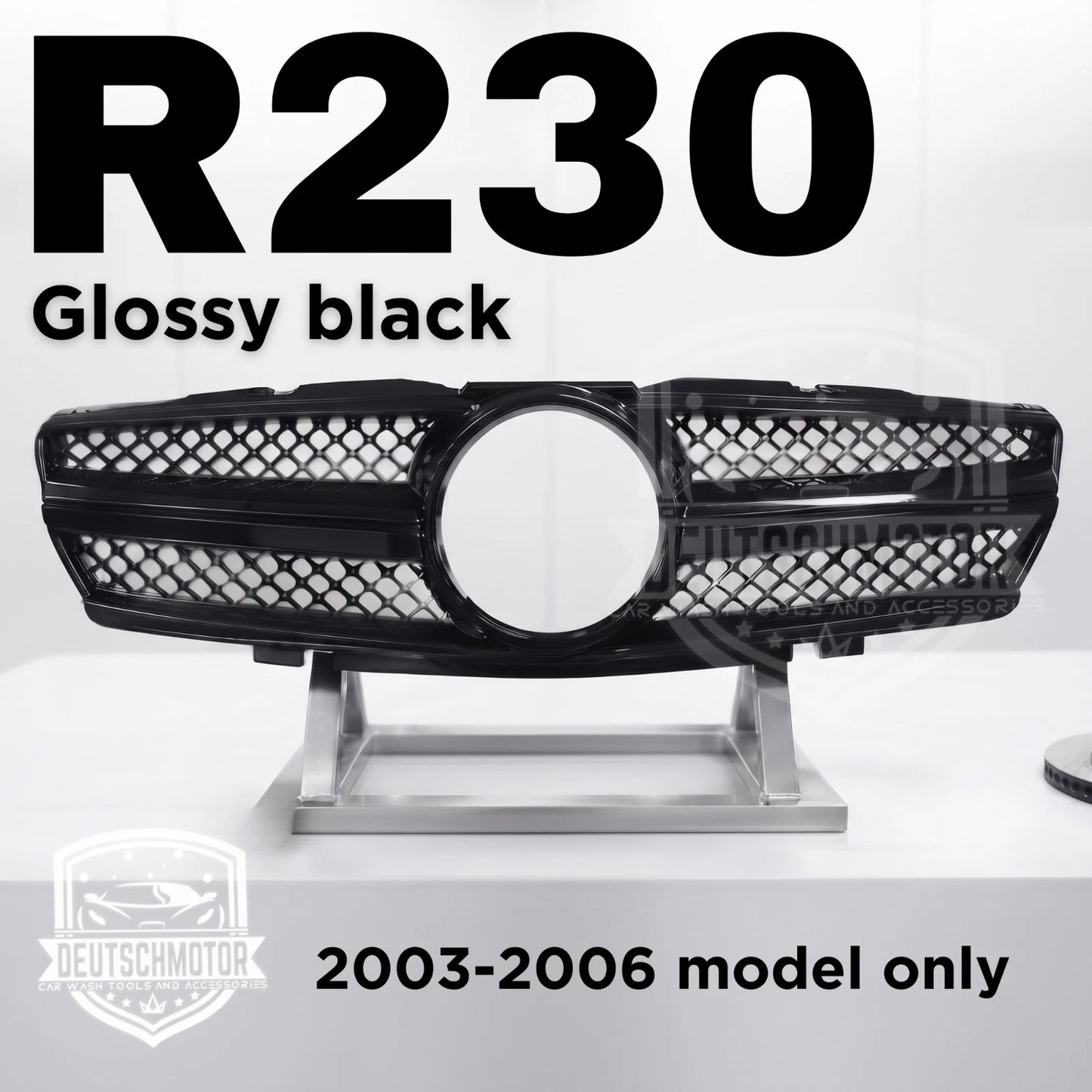 for Mercedes R230 SL500 SL600 Grille front Grill 100% glossy paint 2003-2006