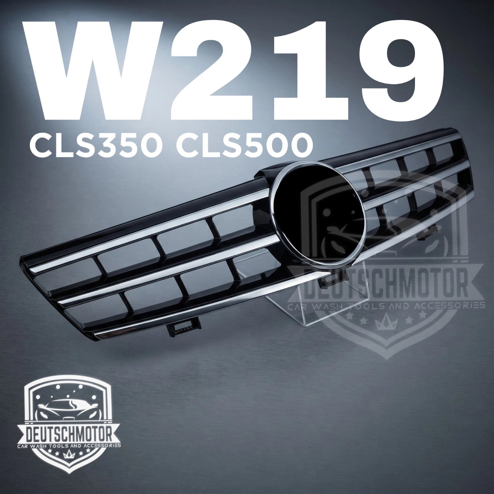 Mercedes W219 CLS500 CLS600 CLS Grille Grill 3 Fins 2008 2007 2006 Black