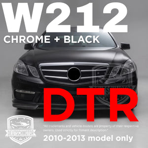 for Mercedes w212 E350 E550 E63 front grille Chrome E-class 2010-2013 black DTR