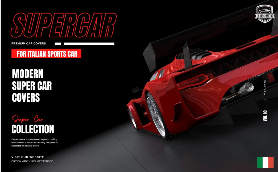 Semi custom outdoor car Cover for Ferrari California 2008-2017 red Waterproof