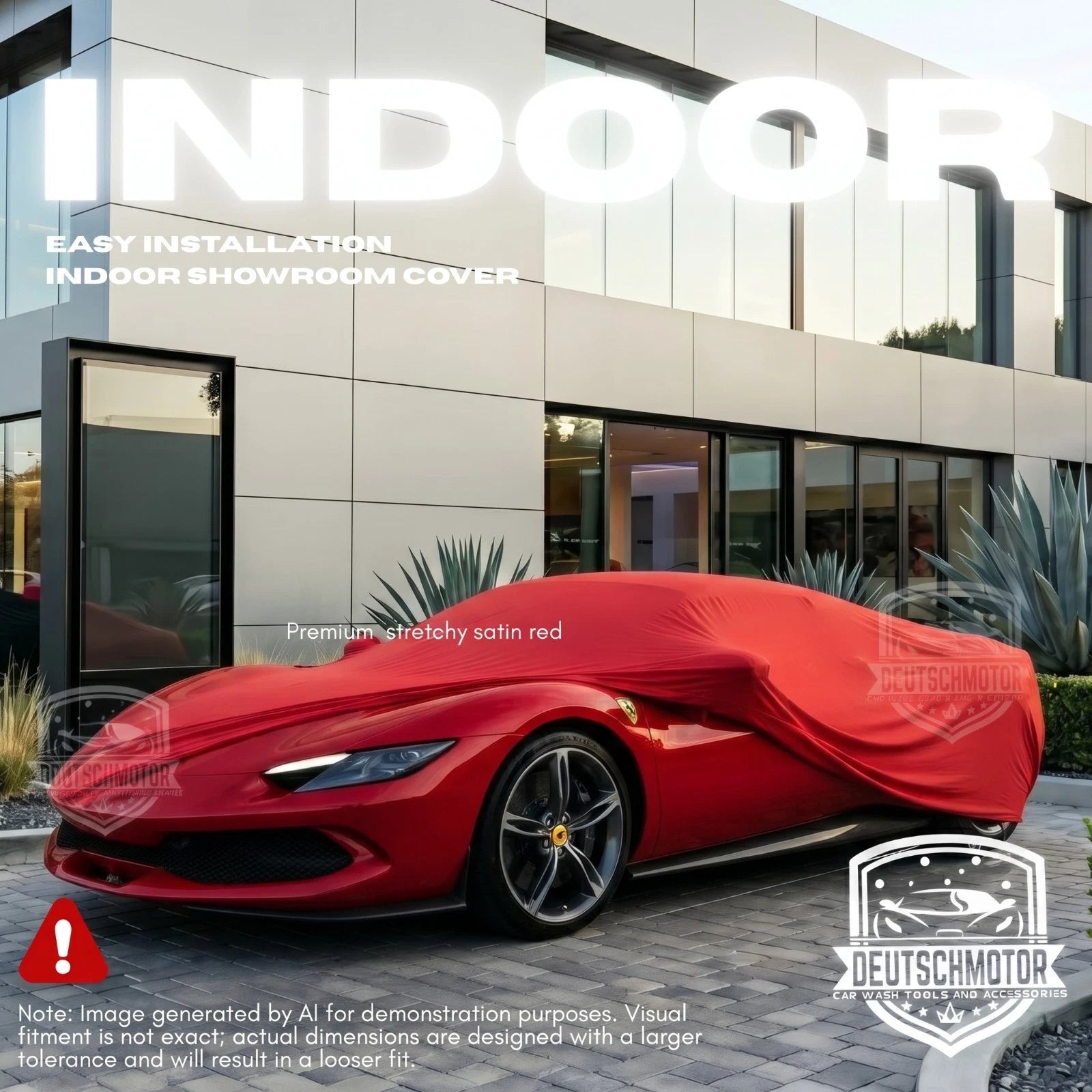 For Ferrari 296 GTB GTS indoor show room car cover RED protection dustproof UV