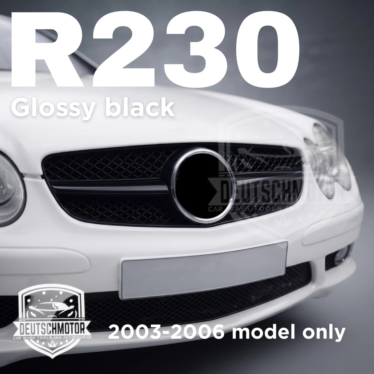 for Mercedes R230 SL500 SL600 Grille front Grill 100% glossy paint 2003-2006