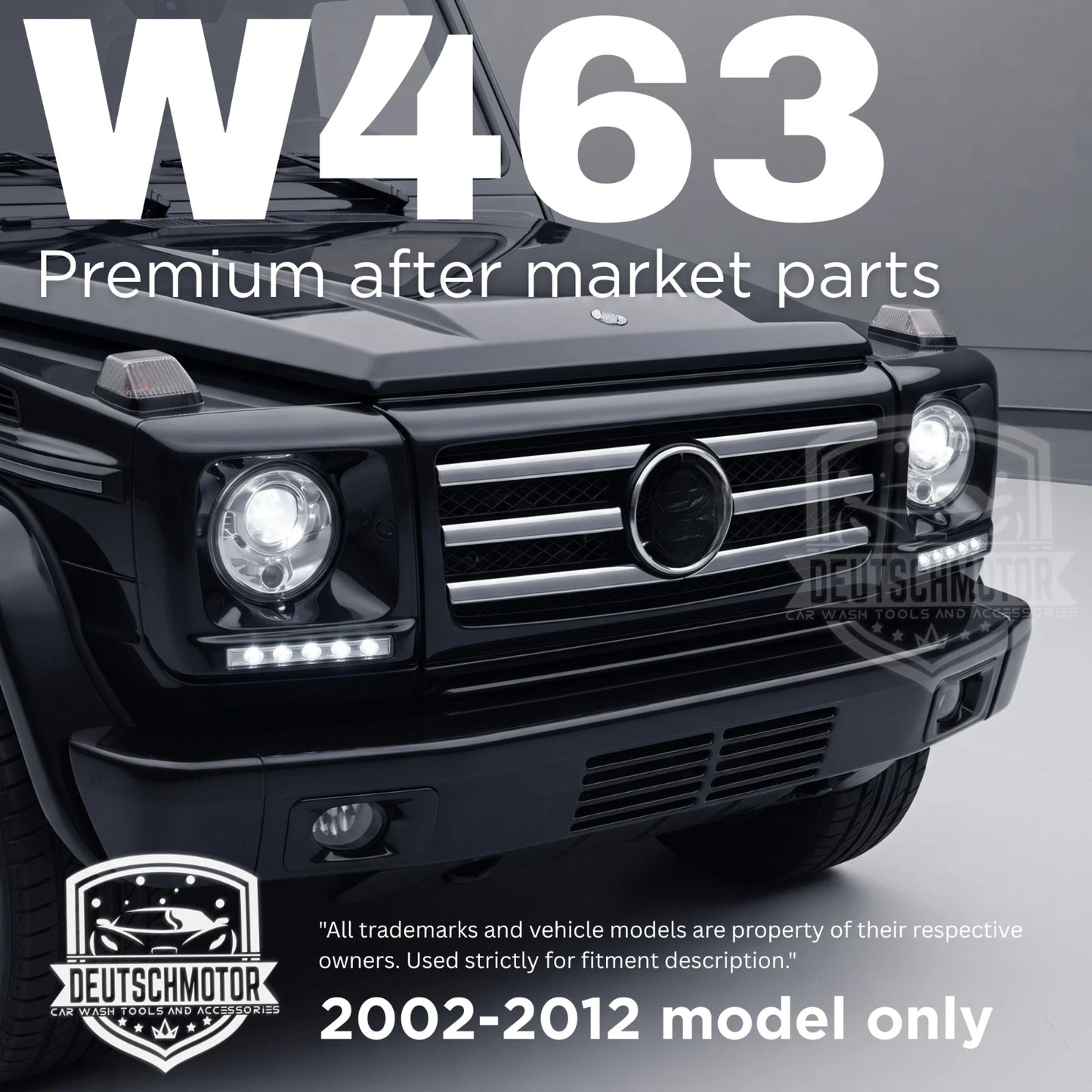 For Mercedes W463 G-Class Headlight Covers Day Time Running Lights 2002 G55 ECE
