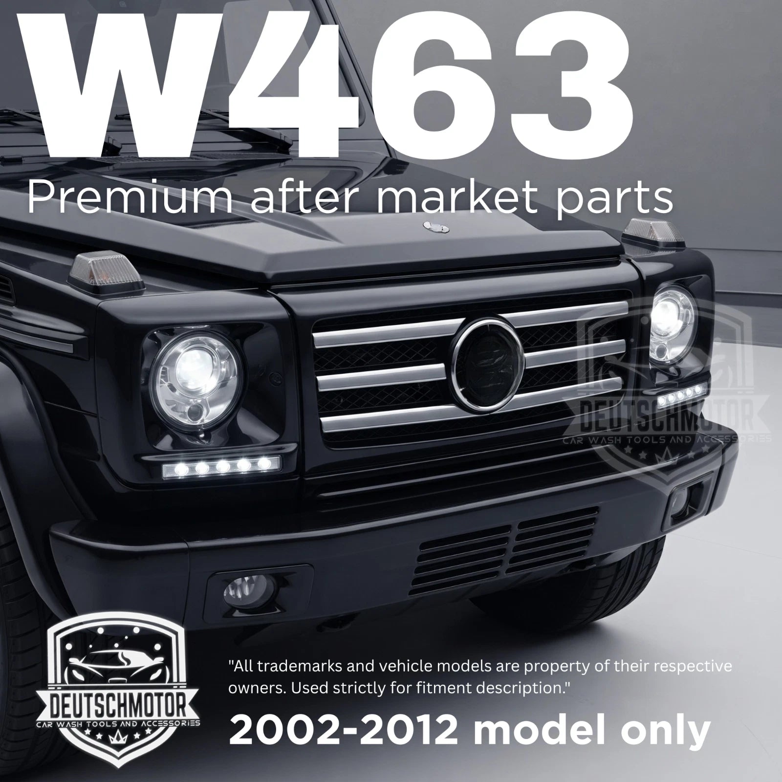For Mercedes W463 G-Class Headlight Covers Day Time Running Lights 2002 G55 ECE