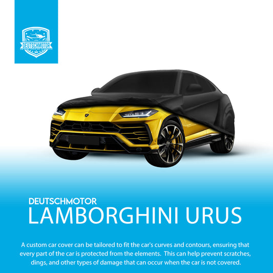 Lamborghini Urus 2018-2023 실외 자동차 커버 비 눈 태양 UV 먼지 돌풍 스트랩